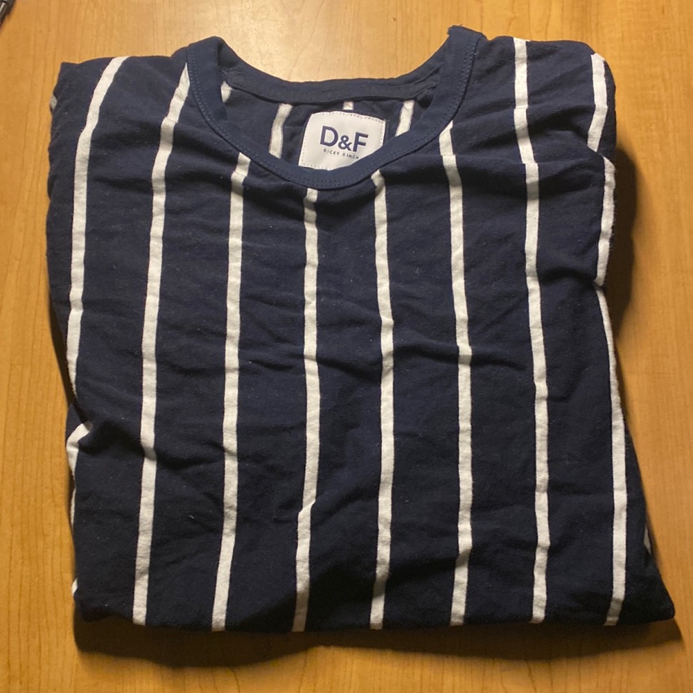 D&F by Ricky Singh striped tee